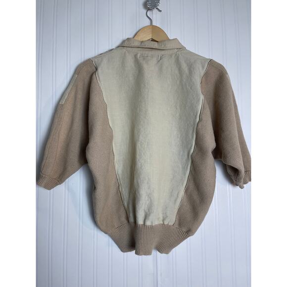 Maurada Knit Embroidered Beaded 3/4 Sleeve Pullover Women's Size L Coastal Boho - Picture 4 of 10